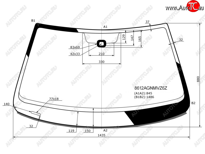 6 449 р. Стекло лобовое (Датчик дождя Молдинг для Российского рынка) FUYAO Volkswagen Jetta A6 седан рестайлинг (2015-2018)  с доставкой в г. Пермь