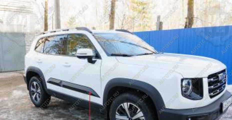 1 629 р. Молдинг двери передний правый Русская Артель Haval Dargo (2022-2025) (глянец под покраску)  с доставкой в г. Пермь