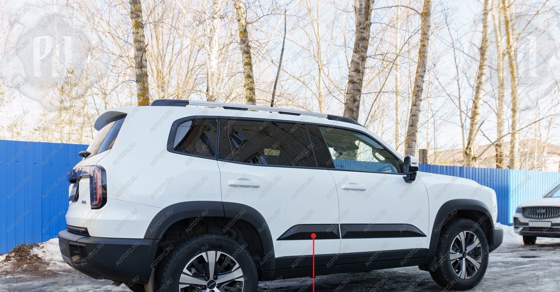 879 р. Молдинг двери задний правый Русская Артель Haval Dargo (2022-2025) (глянец под покраску)  с доставкой в г. Пермь