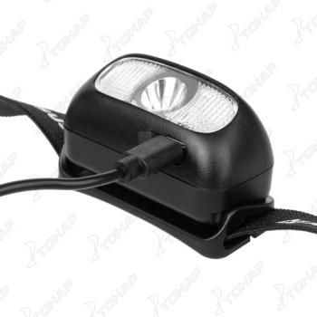 1 219 р. Фонарь налобный NISUS 200 LM, IP44, USB  n-fn-hl05-d  с доставкой в г. Пермь. Увеличить фотографию 9