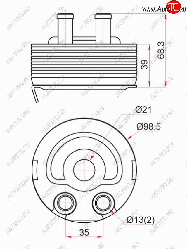 2 169 р. Радиатор масляный NISSAN ALMERA 00-04PRIMERA 02-07X-TRAIL 00-07 SAT ST-21305-5M301  с доставкой в г. Пермь