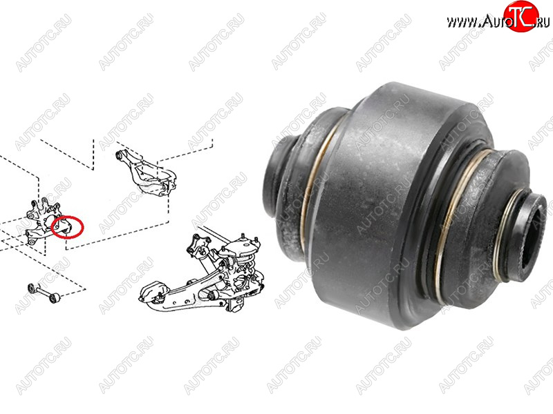 2 299 р. Сайлентблок Lexus RX 08-15  Toyota Highlander 13-20 SAT ST-42305-48060-U  с доставкой в г. Пермь