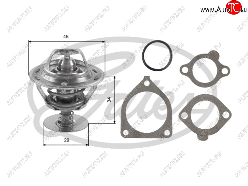 1 399 р. Термостат TOYOTA #A#E#S#C#Y1NTQG13QG15QG18QG16DE GATES TH39082G1  с доставкой в г. Пермь