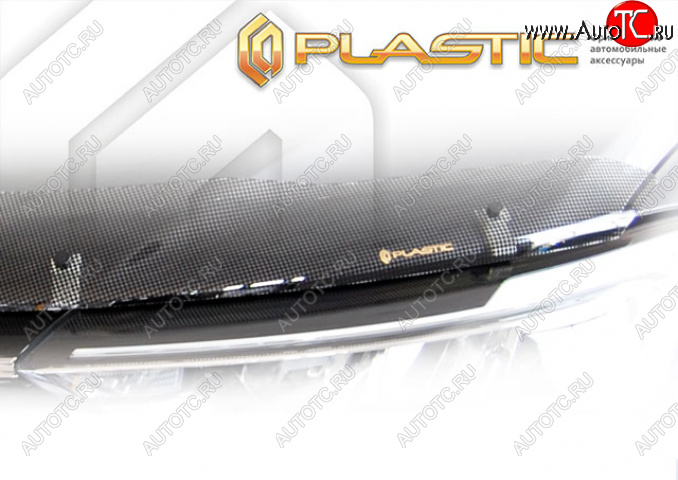 2 479 р. Дефлектор капота CA-Plastic  Lexus RX500h  AL30 (2022-2025) (Шелкография черная)  с доставкой в г. Пермь
