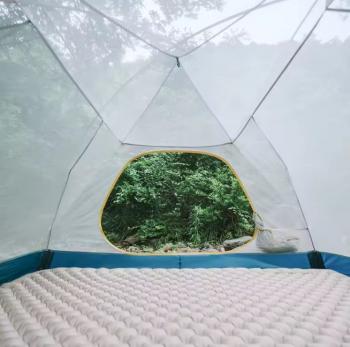 11 449 р. Палатка Naturehike Cloud-Creek PRO, 2-местная, бежево-желтая  cnk2300zp024-2ypro  с доставкой в г. Пермь. Увеличить фотографию 5