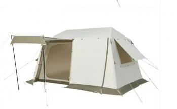 54 999 р. Палатка Naturehike Village 8.5 AIR 4-местная, надувной каркас, бело-коричневая  cnk2300zp019-br  с доставкой в г. Пермь. Увеличить фотографию 4