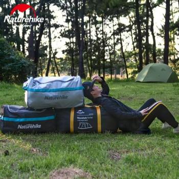 3 299 р. Сумка дорожная Naturehike А027, с колесами,110 л., серая  nh18x027-l-lg  с доставкой в г. Пермь. Увеличить фотографию 10