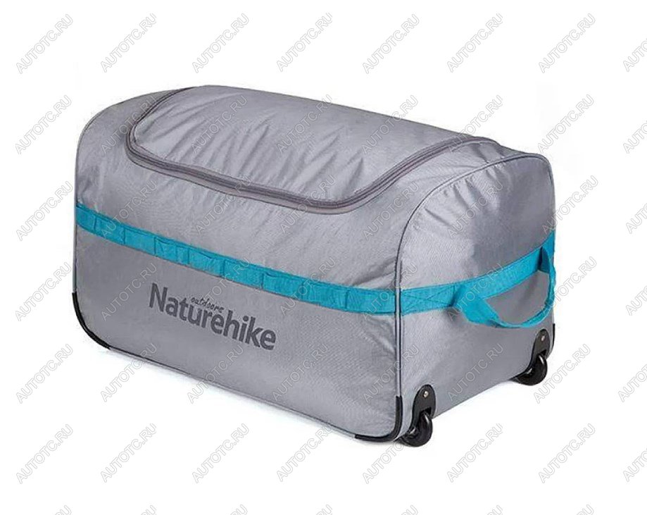 3 299 р. Сумка дорожная Naturehike А027, с колесами,110 л., серая  nh18x027-l-lg  с доставкой в г. Пермь