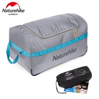 3 299 р. Сумка дорожная Naturehike А027, с колесами,110 л., серая  nh18x027-l-lg  с доставкой в г. Пермь. Увеличить фотографию 3