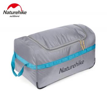 3 299 р. Сумка дорожная Naturehike А027, с колесами,110 л., серая  nh18x027-l-lg  с доставкой в г. Пермь. Увеличить фотографию 2