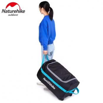 3 299 р. Сумка дорожная Naturehike А027, с колесами,110 л., черная  nh18x027-l-lb  с доставкой в г. Пермь. Увеличить фотографию 4