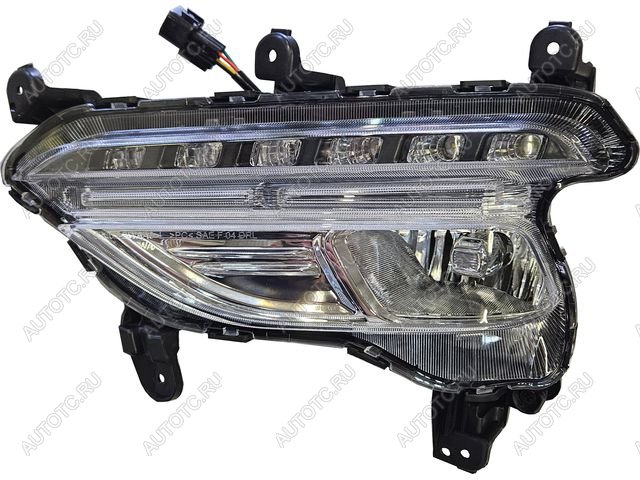 10 349 р. Противотуманная фара левая BodyParts Hyundai Santa Fe DM дорестайлинг (2012-2016)  с доставкой в г. Пермь