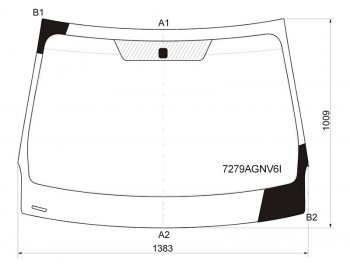 Стекло лобовое Renault Fluence 09-17  Megane 08-16 FUYAO 7279AGNV6I