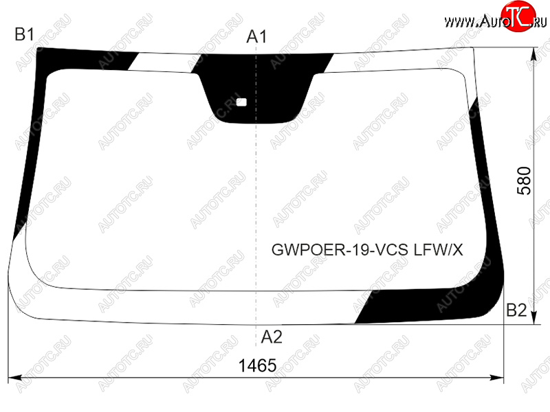 10 899 р. Стекло лобовое (Датчик дождя 4D PICK UP) Great Wall Poer 21- XYG GWPOER-19-VCS LFW/X  с доставкой в г. Пермь