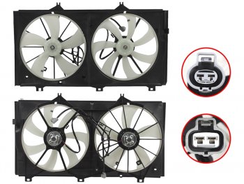Диффузор радиатора в сборе SAT Lexus ES350  XV40 (2006-2012), Toyota Camry  XV40 (2006-2011)