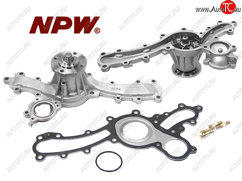 5 549 р. Насос водяного охлаждения TOYOTA 1GRFE 02- (с прокладкой) NPW T-156  с доставкой в г. Пермь