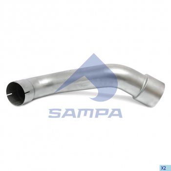 Труба глушителя промежуточная MERCEDES Axor SAMPA SAMPA 010.2284