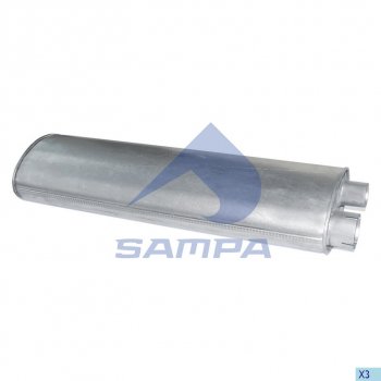 Глушитель MERCEDES 811-1514 овальный SAMPA SAMPA 010.462