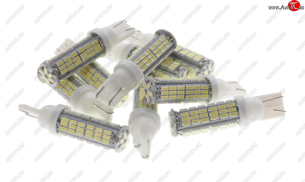 76 р. Лампа светодиодная 12V W5W T10 W2.1x9.5d 6000K 78 SMD 3258 White MEGA ELECTRIC MEGA ELECTRIC 010878w  с доставкой в г. Пермь