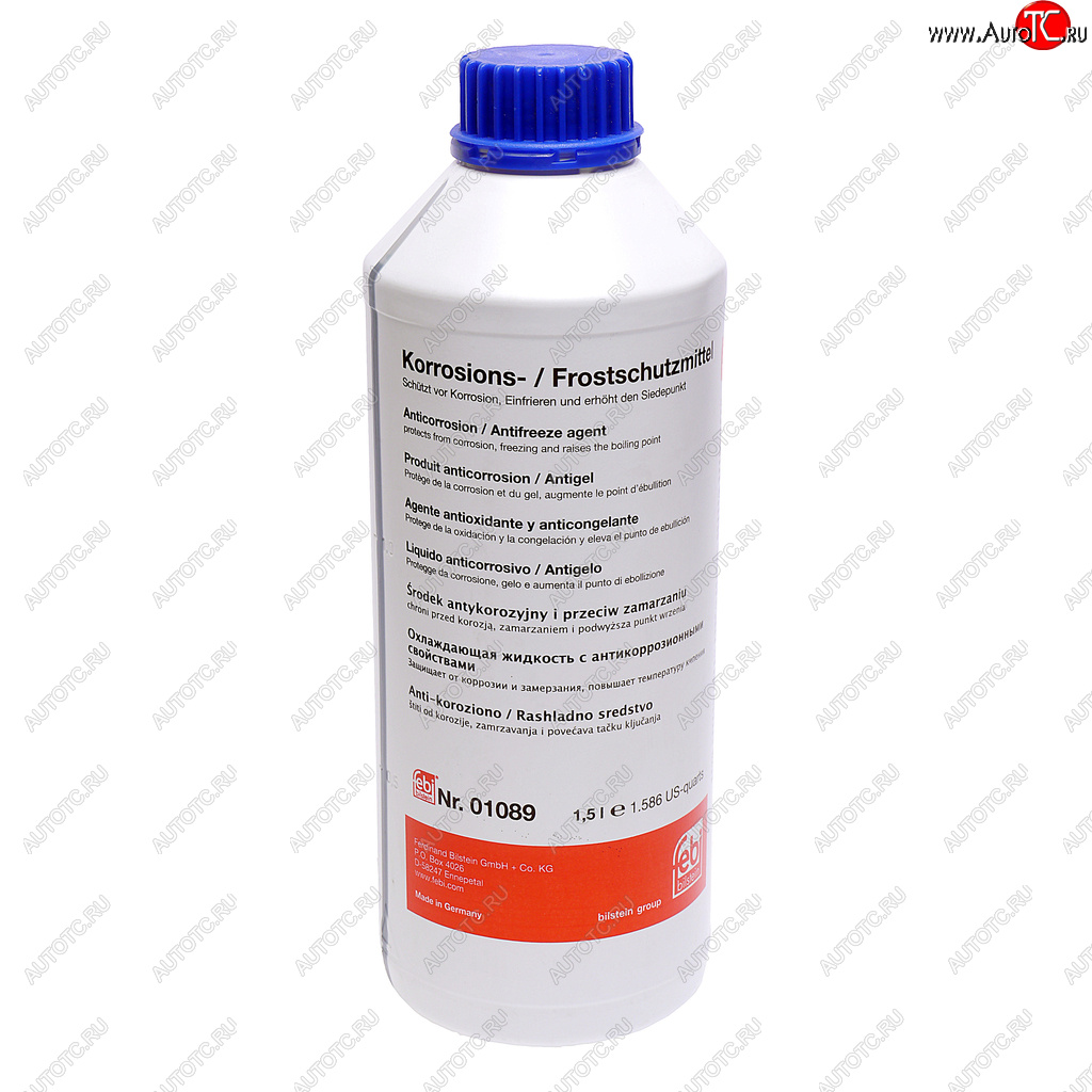 929 р. Антифриз синий концентрат 1.5л G011 FEBI FEBI 01089  с доставкой в г. Пермь