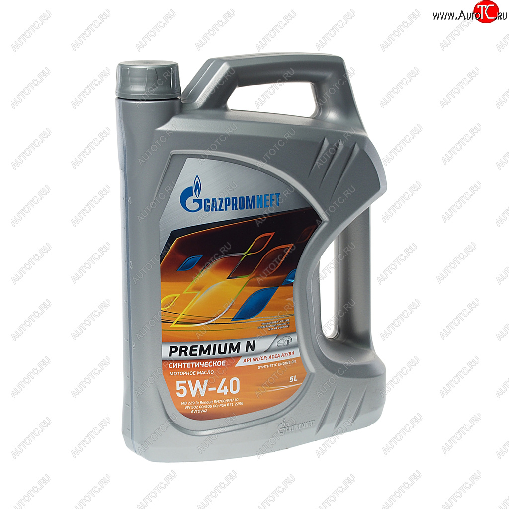 2 979 р. Масло моторное Premium N SNCFA3B4 5W40 синт.5л GAZPROMNEFT GAZPROMNEFT 0253140424  с доставкой в г. Пермь