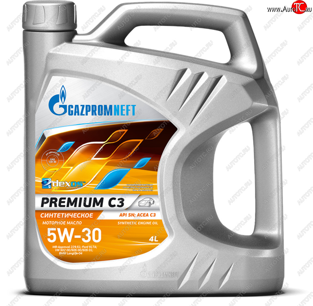 2 579 р. Масло моторное Premium C3SN 5W30 синт.4л GAZPROMNEFT GAZPROMNEFT 0253142230  с доставкой в г. Пермь