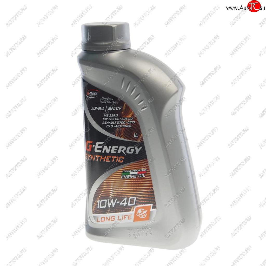 599 р. Масло моторное Synthetic Long Life SNCFA3B4 10W40 синт.1л G-ENERGY GAZPROMNEFT 0253142394  с доставкой в г. Пермь