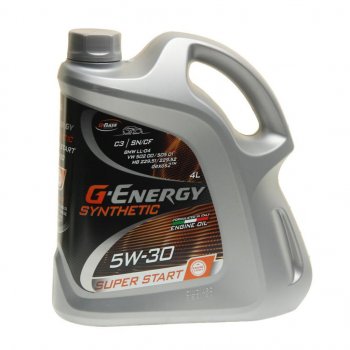 2 499 р. Масло моторное Synthetic Super Start SPC2C3 5W30 синт.4л G-ENERGY GAZPROMNEFT 0253142400  с доставкой в г. Пермь. Увеличить фотографию 1