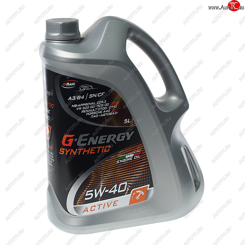 2 899 р. Масло моторное Synthetic Active SNCFA3B4 5W40 синт.5л G-ENERGY GAZPROMNEFT 0253142411  с доставкой в г. Пермь
