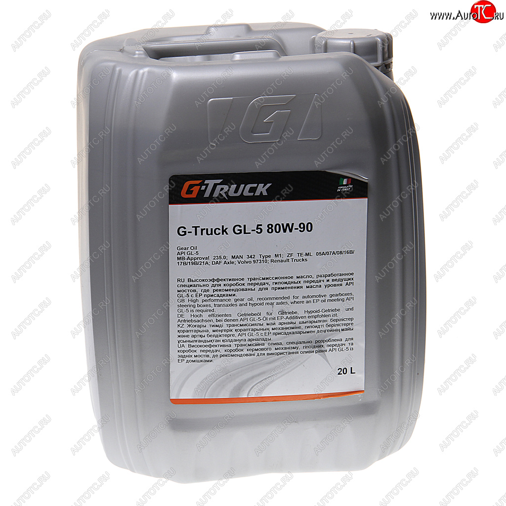 9 199 р. Масло трансмиссионное G-Truck GL-5 80W90 псин.20л G-ENERGY GAZPROMNEFT 0253640025  с доставкой в г. Пермь