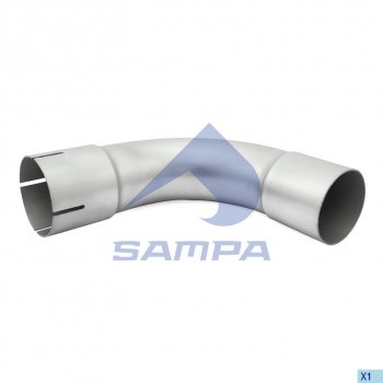 1 599 р. Труба глушителя промежуточная MAN TGL SAMPA SAMPA 025.372  с доставкой в г. Пермь. Увеличить фотографию 1