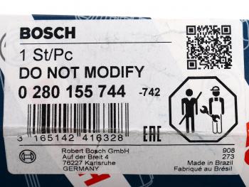 7 499 р. Форсунка MERCEDES ML (W163) топливная BOSCH BOSCH 0280155744  с доставкой в г. Пермь. Увеличить фотографию 6