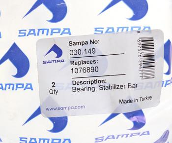 245 р. Втулка стабилизатора VOLVO FH12,16 переднего (40x88x56мм) SAMPA SAMPA 030.149  с доставкой в г. Пермь. Увеличить фотографию 2