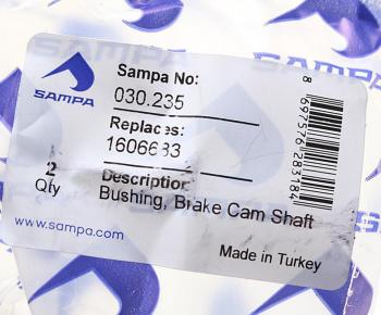 111 р. Втулка VOLVO F12 вала тормозного (30x44x49) SAMPA SAMPA 030.235  с доставкой в г. Пермь. Увеличить фотографию 3