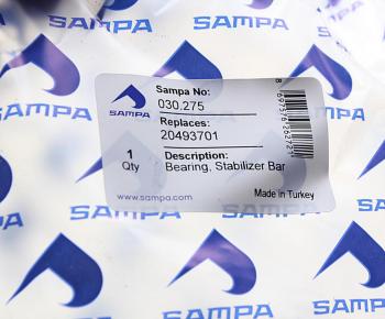989 р. Втулка стабилизатора VOLVO FH12 заднего (53x103.5x78мм) SAMPA SAMPA 030.275  с доставкой в г. Пермь. Увеличить фотографию 3