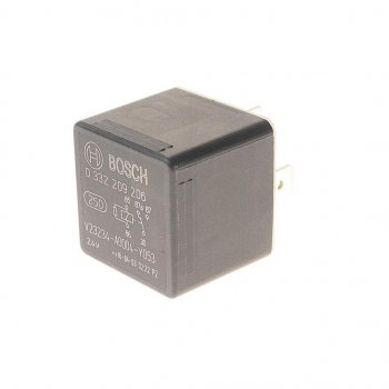 659 р. Реле (24V 30A) 5 контактов с сопротивлением BOSCH BOSCH 0332209206  с доставкой в г. Пермь. Увеличить фотографию 1
