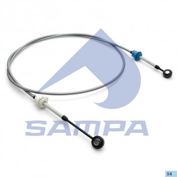 3 599 р. Трос VOLVO переключения КПП L=2750мм SAMPA SAMPA 033.229  с доставкой в г. Пермь. Увеличить фотографию 1