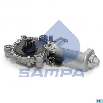3 899 р. Мотор-редуктор стеклоподъемника SCANIA VOLVO правый SAMPA SAMPA 034.157  с доставкой в г. Пермь. Увеличить фотографию 1