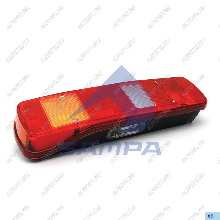 2 799 р. Фонарь задний VOLVO FH,FM левый (АМР-разъем боковой) SAMPA SAMPA 034.354  с доставкой в г. Пермь
