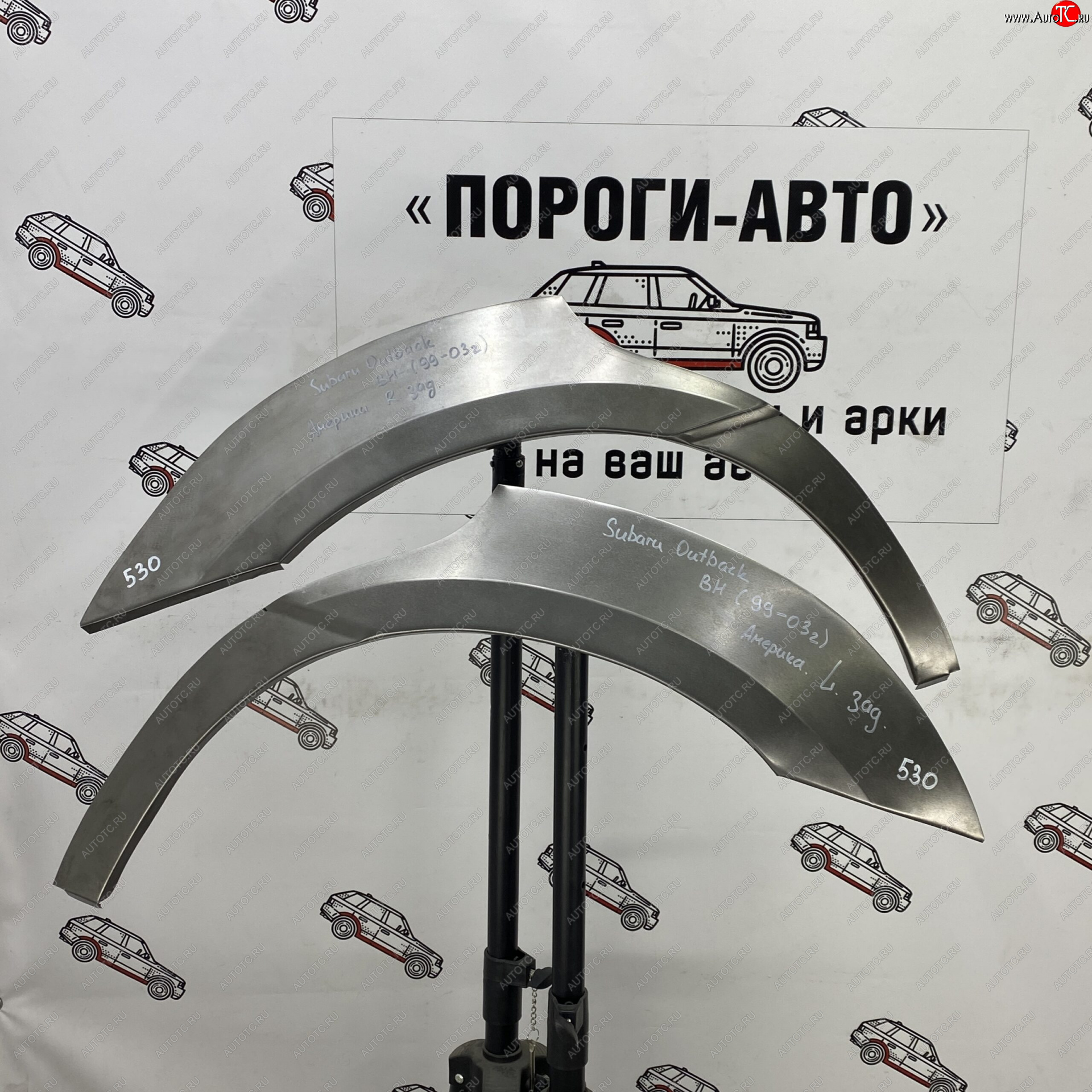 2 199 р. Ремонтные арки задних крыльев (Левая арка) Пороги-Авто  Subaru Outback  BH/BE12 (1998-2004) универсал (холоднокатаная сталь 0,8мм)  с доставкой в г. Пермь