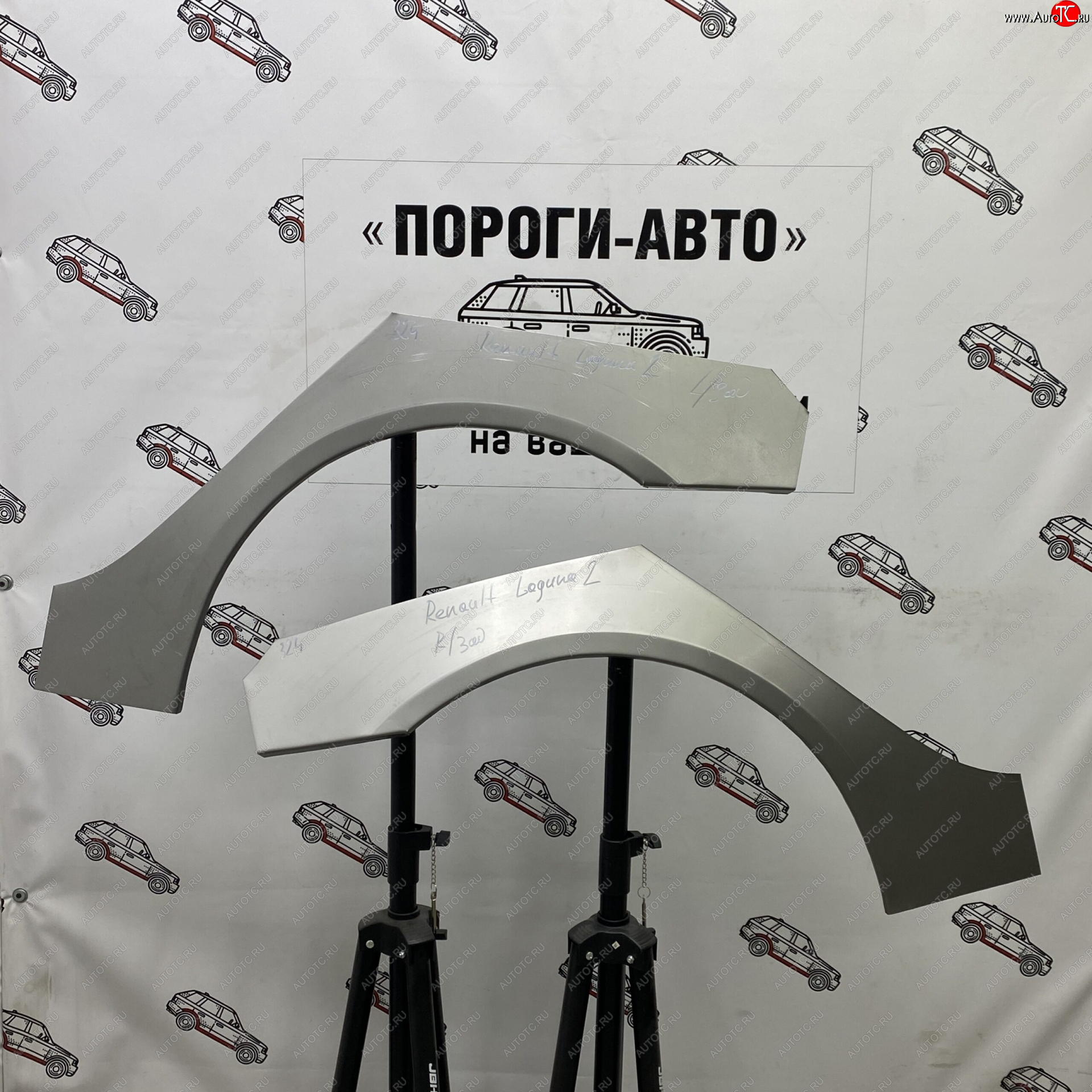 4 299 р. Ремонтные арки задних крыльев (Комплект) Пороги-Авто Renault Laguna 2 X74 универсал дорестайлинг (2000-2005) (холоднокатаная сталь 0,8мм)  с доставкой в г. Пермь