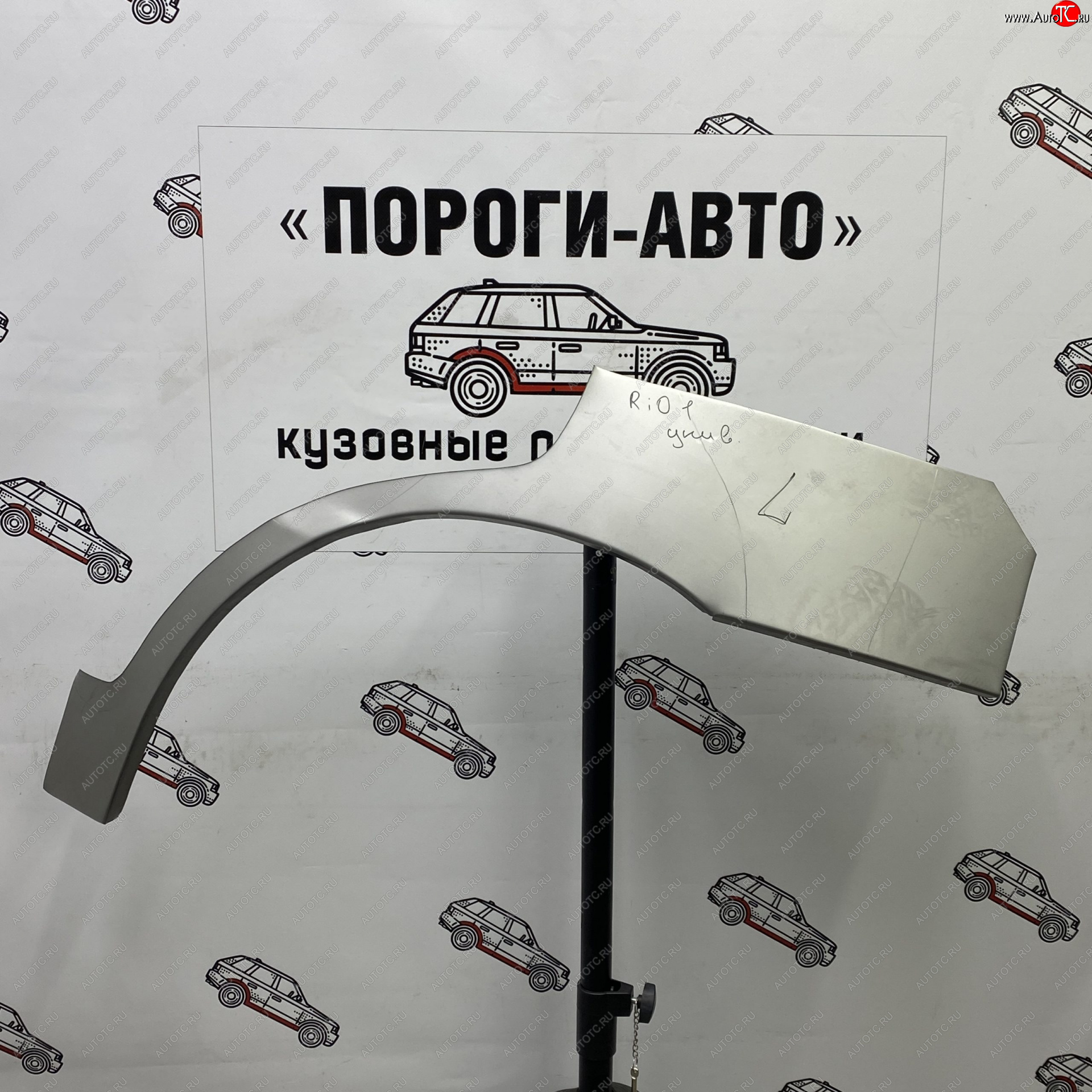 2 199 р. Ремонтные арки задних крыльев (Левая арка) Пороги-Авто  KIA Rio  1 DC (2000-2005) дорестайлинг седан, дорестайлинг универсал, рестайлинг седан, рестайлинг универсал (холоднокатаная сталь 0,8мм)  с доставкой в г. Пермь