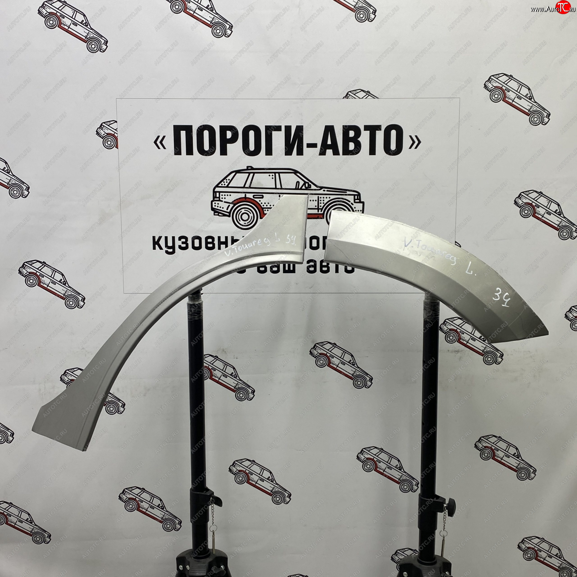 4 299 р. Ремонтные арки задних крыльев (Комплект) Пороги-Авто Volkswagen Touareg NF рестайлинг (2014-2018) (холоднокатаная сталь 0,8мм)  с доставкой в г. Пермь