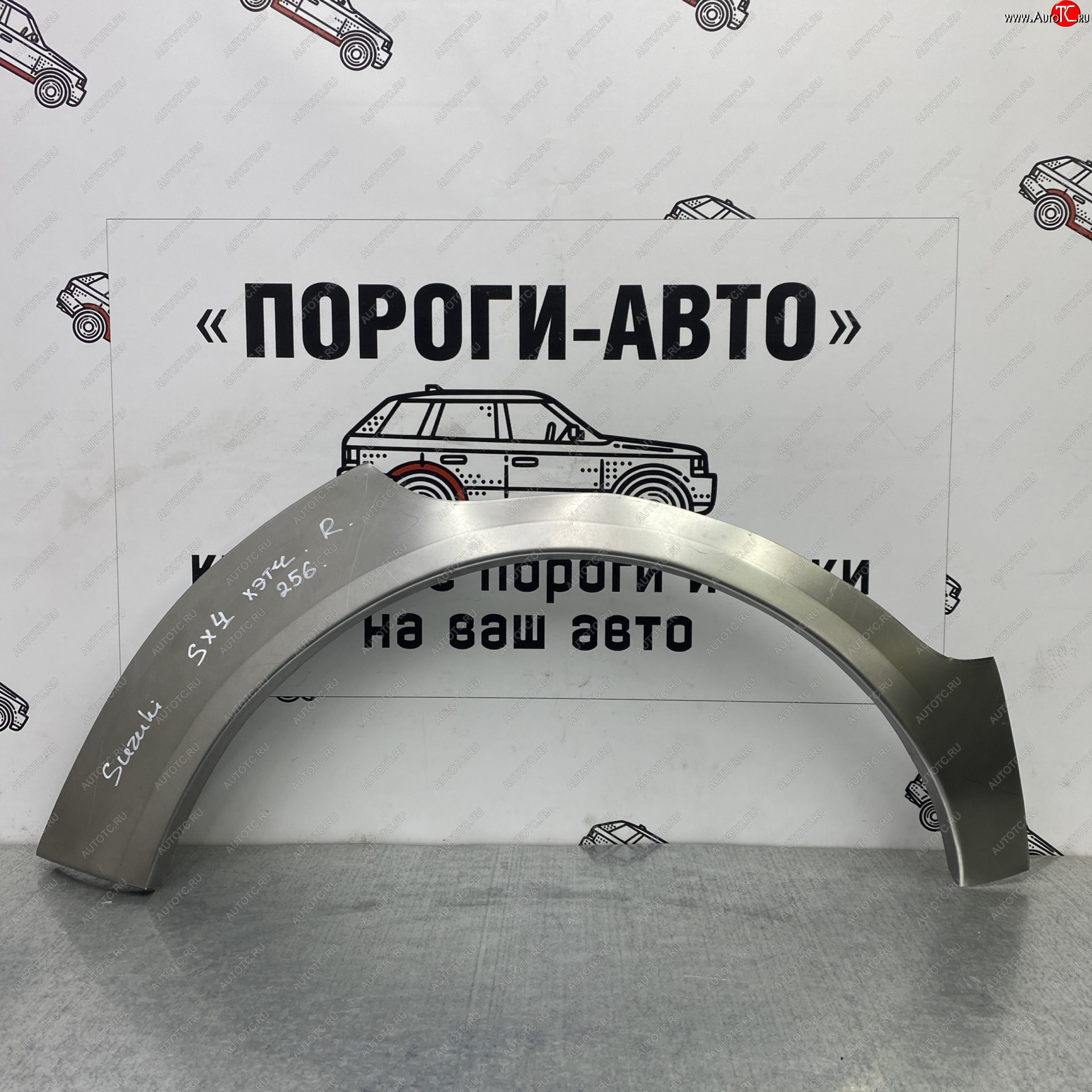 2 199 р. Ремонтные арки задних крыльев (Правая арка) Пороги-Авто Suzuki SX4 JAB, JYA хэтчбэк рестайлинг (2016-2021) (холоднокатаная сталь 0,8мм)  с доставкой в г. Пермь