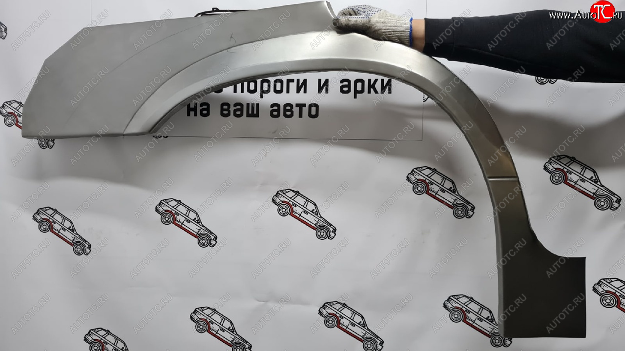 2 199 р. Левая внешняя ремонтная арка (Long) Пороги-Авто  KIA Sportage  2 JE,KM (2004-2010) дорестайлинг,  рестайлинг (Холоднокатаная сталь 0,8 мм)  с доставкой в г. Пермь