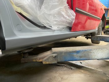 Правый ремонтный порог ПОРОГИ-АВТО Hyundai Accent 3 MC седан (2005-2011) (холоднокатаная сталь 1 мм)
