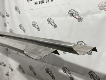 Левый ремонтный порог Пороги-Авто Mitsubishi Pajero ( 2 V30/V40 5 дв.,  2 V20,  2 V30/V40) (1991-1999) дорестайлинг, рестайлинг (Холоднокатанная сталь 1 мм)