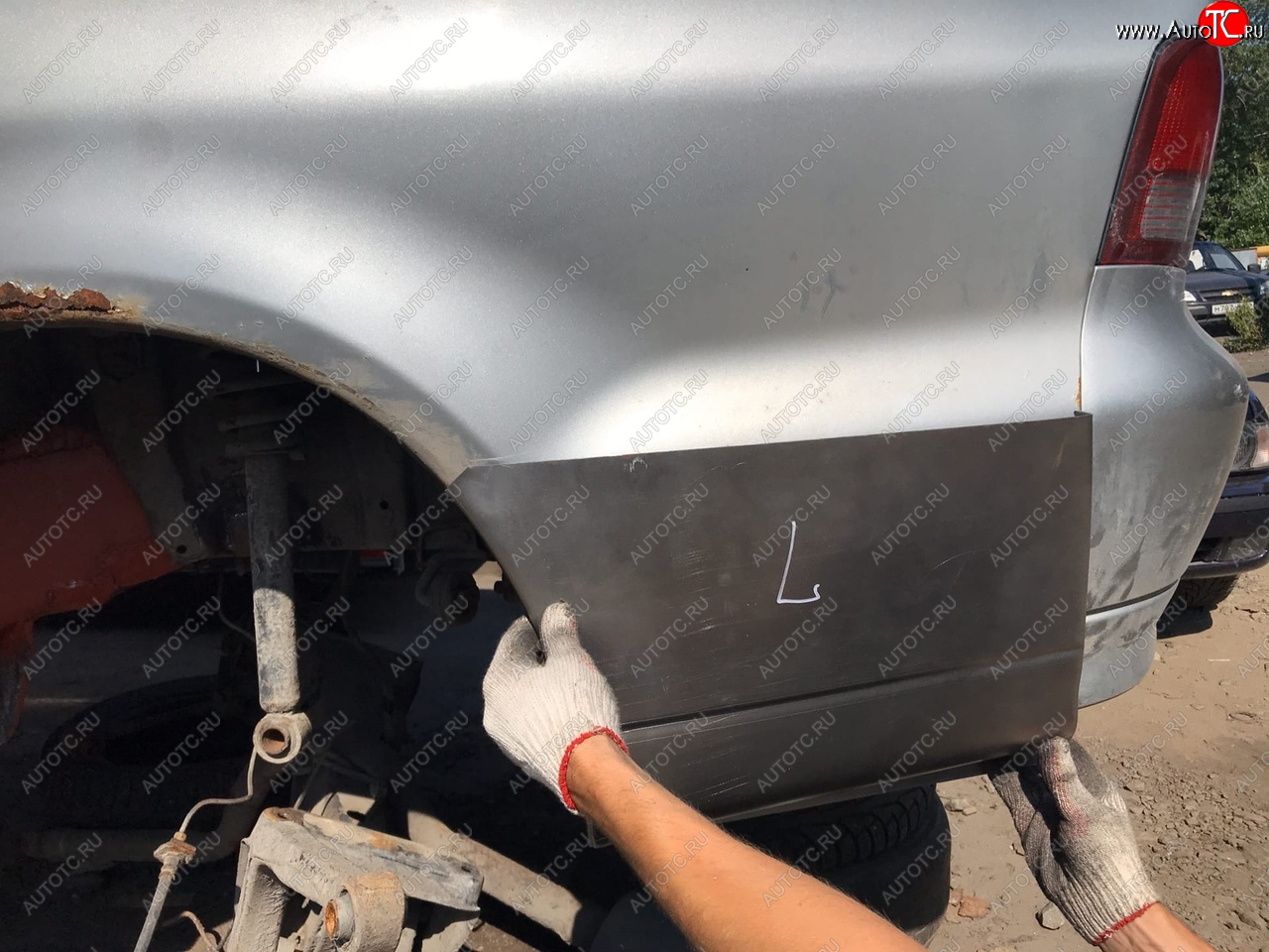 2 199 р. Mitsubishi Galant 8 ремонтные задние карманы (Карманы:Правый карман) Правый карман Пороги-Авто krddv-04  с доставкой в г. Пермь