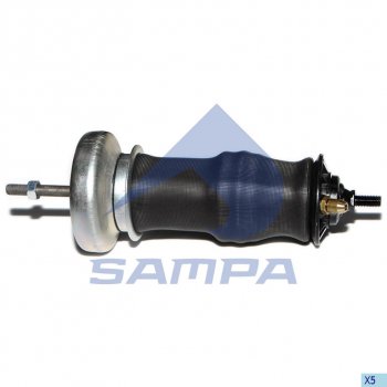 3 299 р. Амортизатор SCANIA 4 series кабины передний с пневмоподушкой 1424228+1349840 SAMPA SAMPA 040.179-01  с доставкой в г. Пермь. Увеличить фотографию 1