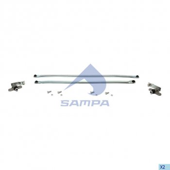 2 779 р. Тяга SCANIA 4 series трапеции стеклоочистителя комплект (2шарнира,2тяги) SAMPA SAMPA 040.842  с доставкой в г. Пермь. Увеличить фотографию 1